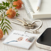 Best Grandpa Ever Custom Photo Script Moderne Sleutelhanger (Voorkant Rechts)