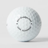 Best Grandpa Ever Custom Photo Titleist Golfballen (Voorkant)