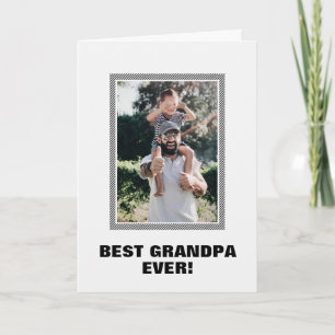 Best Grandpa Ever Custom Photo Vaderdag Kaart