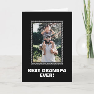 Best Grandpa Ever Custom Photo Vaderdag Kaart
