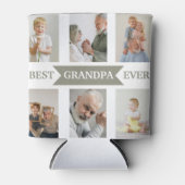 Best Grandpa Ever | Custom Photos Can Cooler (Voorkant)