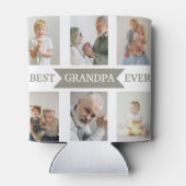 Best Grandpa Ever | Custom Photos Can Cooler (Achterkant)