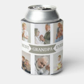 Best Grandpa Ever | Custom Photos Can Cooler  (Blikje Achterkant)