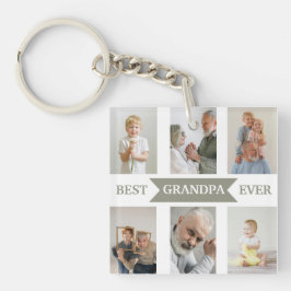Best Grandpa Ever | Custom Photos Keychain
