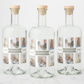 Best Grandpa Ever | Custom Photos Liquor Label Likeurfles Etiket (Flessen)