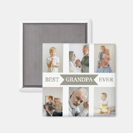 Best Grandpa Ever | Custom Photos Magnet