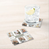 Best Grandpa Ever | Custom Photos Paper Coaster Kartonnen Onderzetters (Insitu)