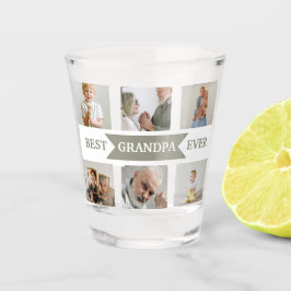Best Grandpa Ever | Custom Photos Shot Glass Glas