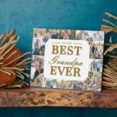 Best Grandpa Ever Father's Day Photo Frame Collage Fotoplaat (Zijkant)