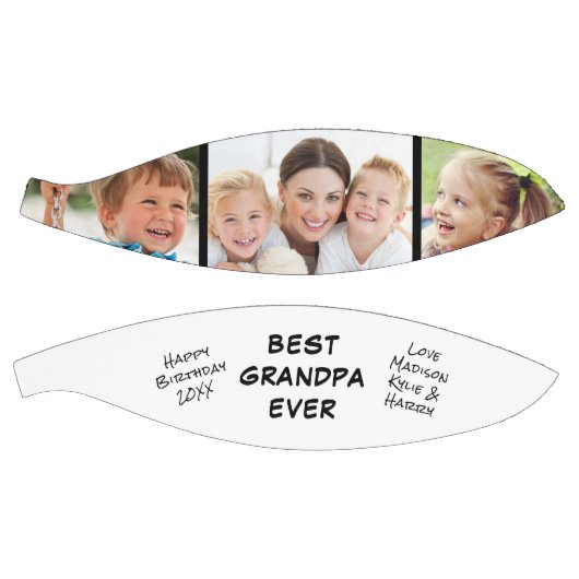 Best Grandpa Ever Foto gepersonaliseerd Basketbal (Panelen)