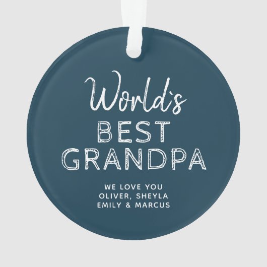 Best Grandpa Ever Keepomwille Photo Ornament (achterkant)