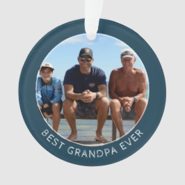 Best Grandpa Ever Keepomwille Photo Ornament
