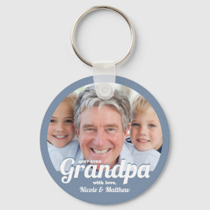 Best Grandpa Ever Modern Photo Keepomwille Sleutel Sleutelhanger