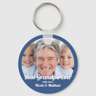 Best Grandpa Ever Modern Photo Keepomwille Sleutelhanger
