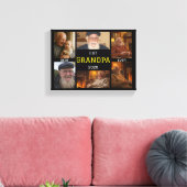 Best Grandpa Ever  – Personalized Photos Canvas Afdruk (Insitu (Woonkamer))