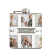 Best Grandpa Ever – Personalized Photos Flask Heupfles (Voorkant)