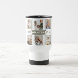 Best Grandpa Ever – Personalized Photos Travel Mug Reisbeker