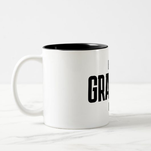 Best Grandpa Ever Personalized Script Tweekleurige Koffiemok (Links)