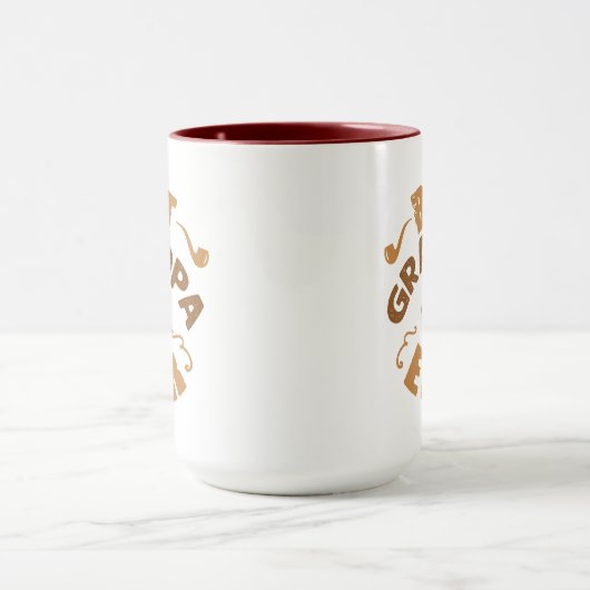 Best Grandpa Ever - Pet en Pipe Illustratie Mok (Midden)