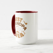 Best Grandpa Ever - Pet en Pipe Illustratie Mok (Voorkant links)
