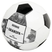 Best Grandpa Ever Photo Birthday Gift Kerstmis Voetbal (Drie kwart)