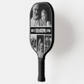 Best Grandpa Ever Photo Birthday Gift Pickleball Paddle (Links)