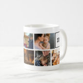 Best Grandpa Ever Photo Collage and Custom Text Koffiemok (Voorkant rechts)