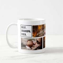 Best Grandpa Ever Photo Collage and Custom Text Koffiemok