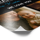 Best Grandpa Ever Photo Collage Foto Afdruk (Hoek)