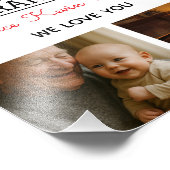 Best Grandpa Ever Photo Collage Foto Afdruk (Hoek)