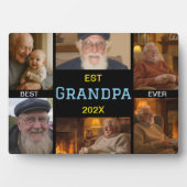 Best Grandpa Ever Photo Collage Fotoplaat (voorkant)