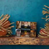 Best Grandpa Ever Photo Collage Fotoplaat (Zijkant)