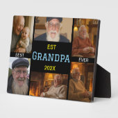 Best Grandpa Ever Photo Collage Fotoplaat (Zijkant)