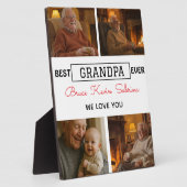 Best Grandpa Ever Photo Collage Fotoplaat (Zijkant)