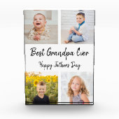 Best Grandpa Ever Photo Collage Vaderdag Fotoblokken (Voorkant)