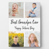 Best Grandpa Ever Photo Collage Vaderdag Fotoplaat (voorkant)