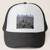 Best Grandpa Ever Photo Gift from Grandkids Blue Trucker Pet (Voorkant)