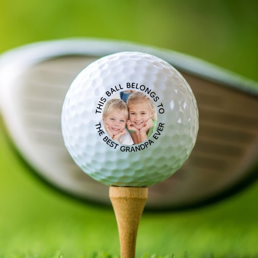 Best Grandpa Ever Photo Golfballen