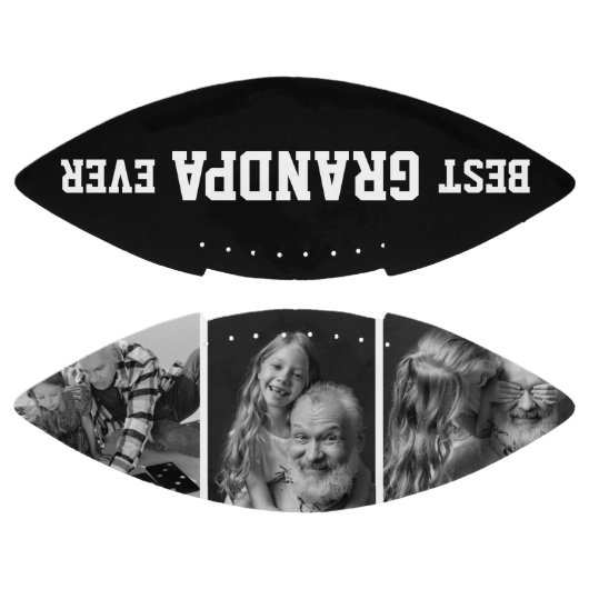 Best Grandpa Ever Photo Grandkids Kerstkinderen American Football (Panelen)