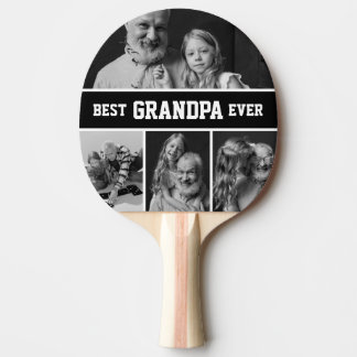 Best Grandpa Ever Photo Grandkids Ping Pong Paddle Tafeltennisbatje