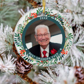 Best Grandpa Ever Photo Kerstmis Keramisch Ornament
