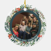 Best Grandpa Ever Photo Kerstmis Keramisch Ornament (Achterkant)