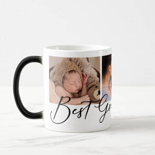 Best Grandpa Ever Photo Magische Mok (Links)