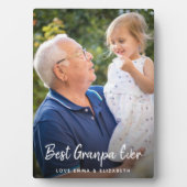 Best Grandpa Ever Photo Plaque Fotoplaat (voorkant)