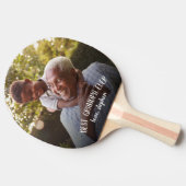 Best Grandpa Ever Vaderdag Foto Tafeltennisbatje (Zijkant)