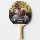 Best Grandpa Ever Vaderdag Foto Tafeltennisbatje (Voorkant)
