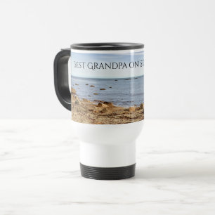 Best Grandpa Foto van Atlantic Ocean Shoreline Zee Reisbeker