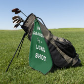 Best Grandpa Gift Golf Towel Golfhanddoek (Groen)