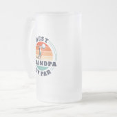 Best Grandpa Grandouders Day Retro Custom papa Matglas Bierpul (Voorkant links)