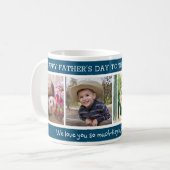  Best Grandpa Happy Vaderdag 4 Photo Collage  Koffiemok (Voorkant links)